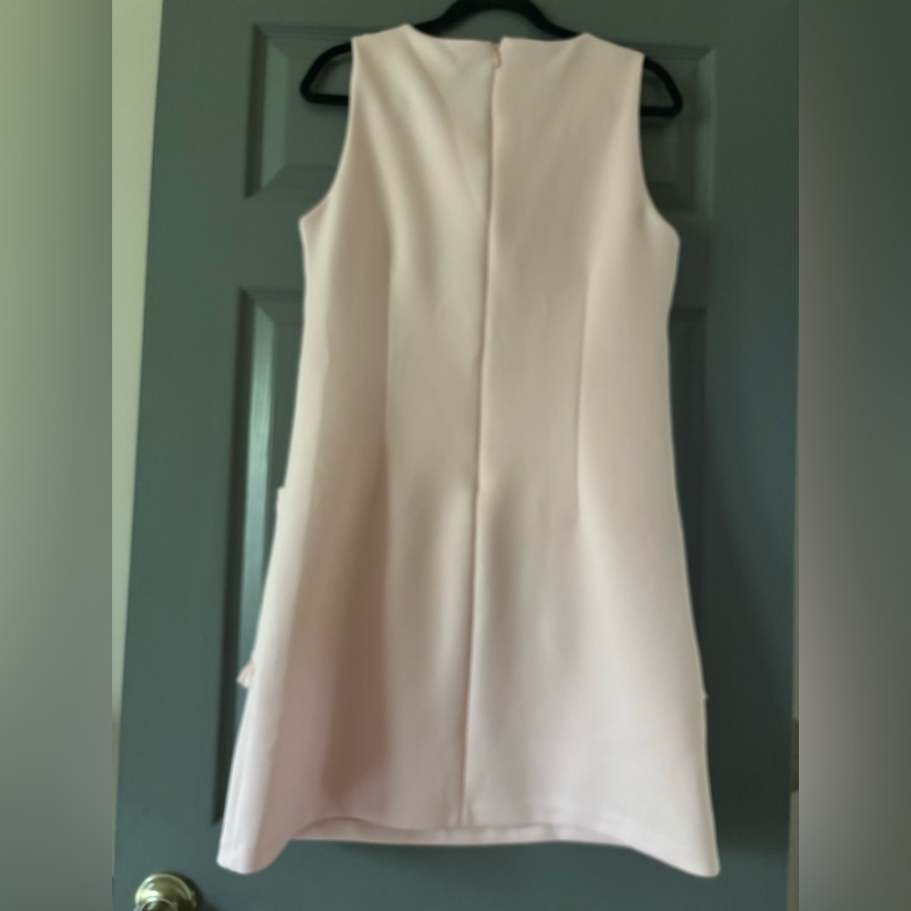 Betsey Johnson Techno Knit Sleeveless mini dress in Pink Mimosa size 10 - Picture 5 of 5